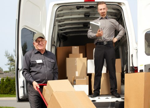 Packing materials and organised moving boxes for a home in Ickenham