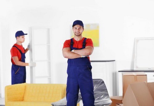 Customer reviewing storage booking terms and service agreement