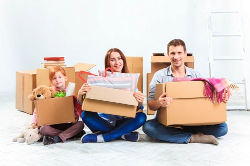 Commercial packing and organised labelling for a business relocation