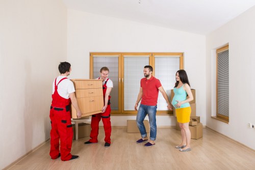 Employee wearing PPE while carrying out safe storage operations