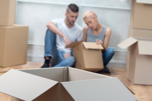 Careful loading during flat removals in Ickenham