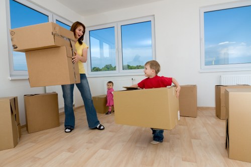 Boxes, wrapping materials, and organised packing support for home removals