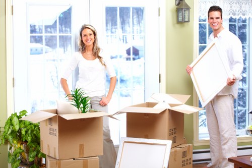 Donation-ready household items prepared for charity reuse from storage